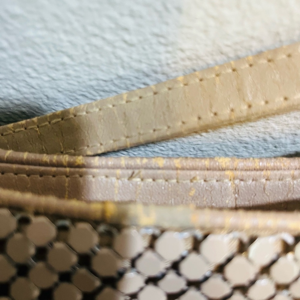 BUNDLE Whiting & Davis Red Bag & Taupe Bag both are metal mesh versatile bags - Picture 13 of 14